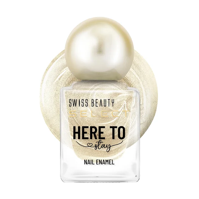Swiss Beauty Select Here to Stay Nail Enamel 12ml 35 Chunky Champagne | High Gloss Finish | Waterproof, Long-Lasting, Non-Staining & Chip-Resistant Nail Polish