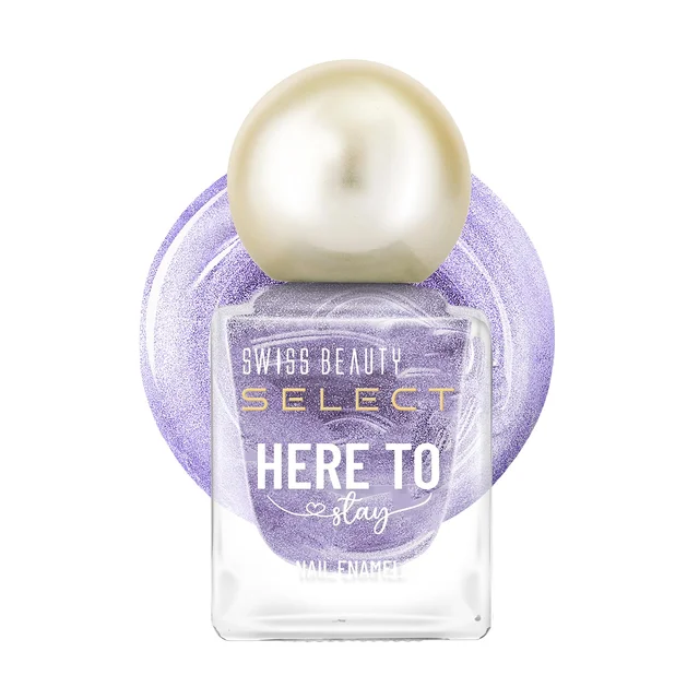 Swiss Beauty Select Here to Stay Nail Enamel 12ml 34 Chunky Violet | High Gloss Finish | Waterproof, Long-Lasting, Non-Staining & Chip-Resistant Nail Polish