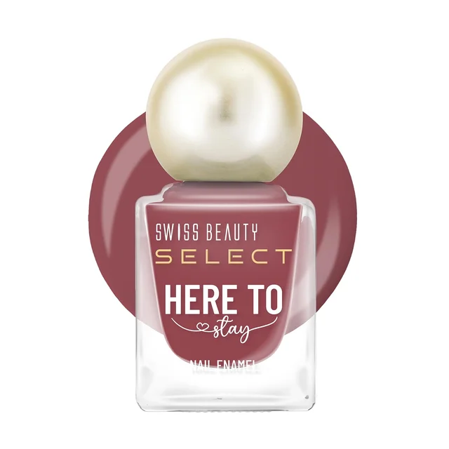 Swiss Beauty Select Here to Stay Nail Enamel 12ml 17 Rusty Copper | High Gloss Finish | Waterproof, Long-Lasting, Non-Staining & Chip-Resistant Nail Polish