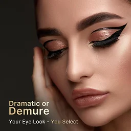 Swiss Beauty Select Here To Stay Semi-Matte Liquid Waterproof Eyeliner 3ml with Shade 03 Mood Brown | Precise Pointed Tip | Smudge-Proof & Transfer-Proof