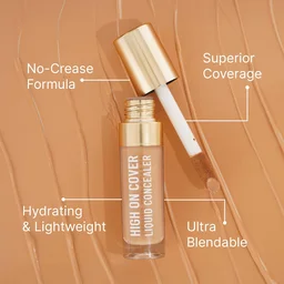 Swiss Beauty Select High On Cover Liquid Concealer Shade 1.5 Fair to Medium, 5.5ml | Matte Finish, No-Crease Formula | Enriched with Vitamin E for Smooth, Flawless Skin