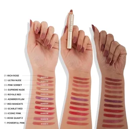 Swiss Beauty Select High On Shine Creamy Lipstick 05 Royale Red| Mirror-Shine Glossy Finish | Creamy Hydrating Formula with Vitamin E