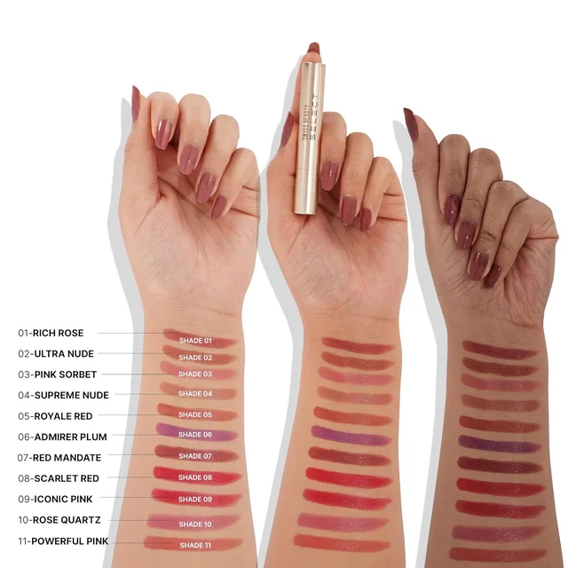 Swiss Beauty Select High On Shine Creamy Lipstick 05 Royale Red| Mirror-Shine Glossy Finish | Creamy Hydrating Formula with Vitamin E