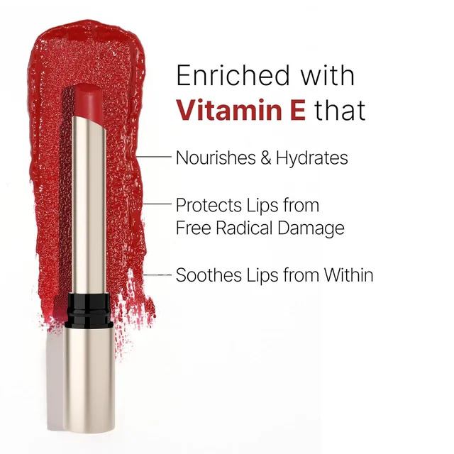 Swiss Beauty Select High On Shine Creamy Lipstick 05 Royale Red| Mirror-Shine Glossy Finish | Creamy Hydrating Formula with Vitamin E