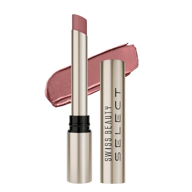 Swiss Beauty Select High On Shine Creamy Lipstick  04 Supreme Nude| Mirror-Shine Glossy Finish | Creamy Hydrating Formula with Vitamin E