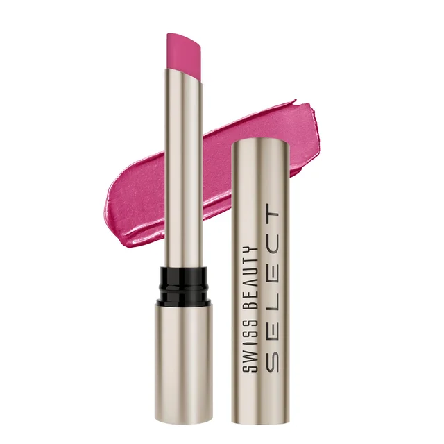 Swiss Beauty Select High On Shine Creamy Lipstick 10 Rose Quartz| Mirror-Shine Glossy Finish | Creamy Hydrating Formula with Vitamin E