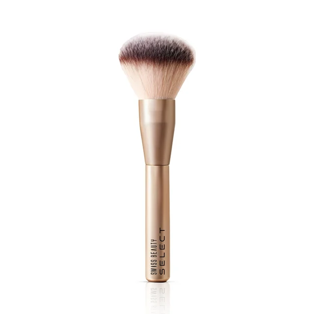Swiss Beauty Select Powder Brush | Soft & Dense Bristles | Flawless Application of Loose & Pressed Powder | Makeup Brush for Face, Setting & Blending