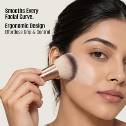 Swiss Beauty Select Powder Brush | Soft & Dense Bristles | Flawless Application of Loose & Pressed Powder | Makeup Brush for Face, Setting & Blending