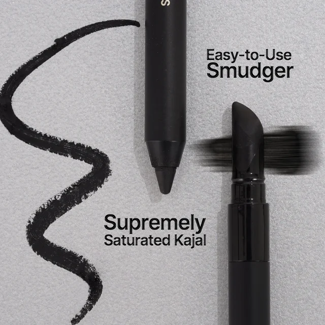 Swiss Beauty Select Single Swipe Kohl Kajal 1.2gm | Intense Black | 16Hr Long Stay | Waterproof & Smudge Proof | Creamy Smooth Kajal with Smudger
