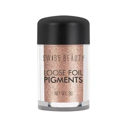 Swiss Beauty Shade 06 Loose Foil Pigment Eyeshadow 3g | High-Intensity Shimmer | Metallic Finish | Ultra-Pigmented, Long-Lasting & Blendable | Use Wet or Dry for Bold Eye Looks