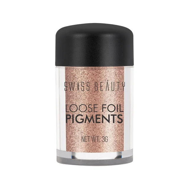 Swiss Beauty Shade 06 Loose Foil Pigment Eyeshadow 3g | High-Intensity Shimmer | Metallic Finish | Ultra-Pigmented, Long-Lasting & Blendable | Use Wet or Dry for Bold Eye Looks