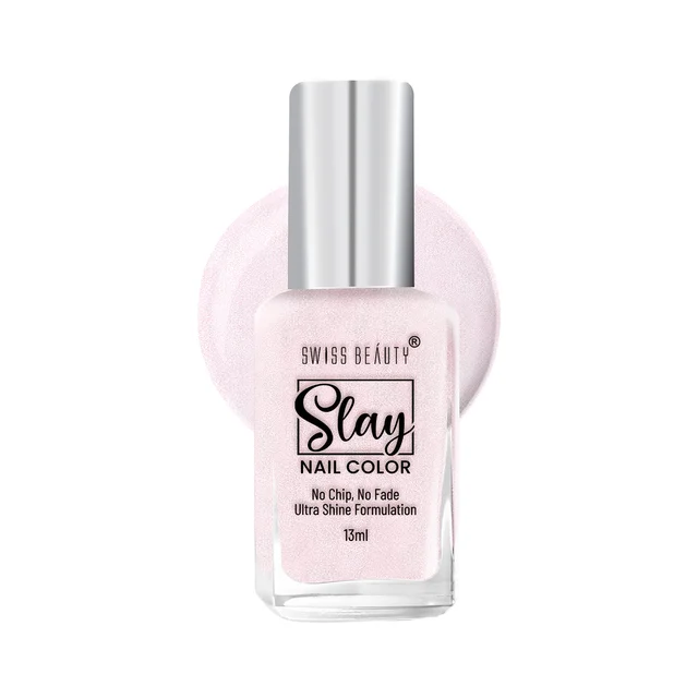 Swiss Beauty Slay Nail Colour 13ml | French Pink 09 | Ultra Shine Formulation