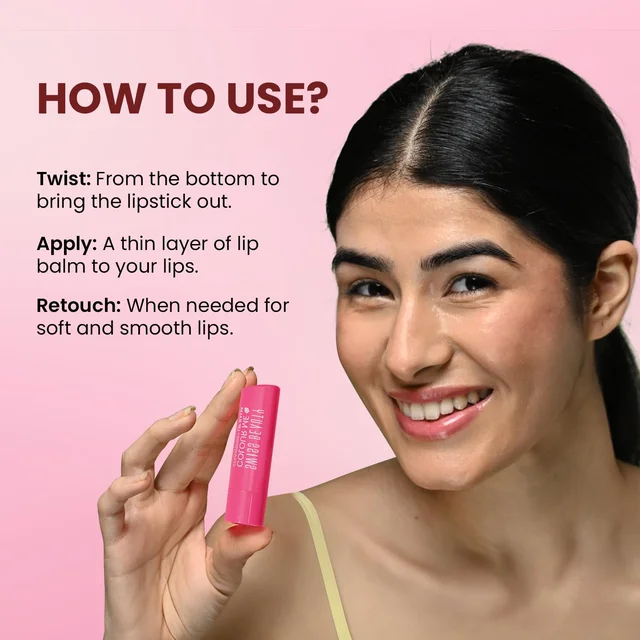 Swiss Beauty Apple Burst Colour Me Lip Balm with 12-hour hydration & SPF 15 | Long-Lasting & Glossy Finish | Heals dry & Chapped lips | Shea Butter & Vitamin E |
