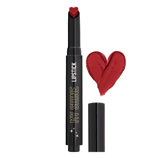 Swiss Beauty My Shine Creamy Lipstick Stricker Red Shade 12 | Enriched with Vitamin E| Intense Shine & Long-Lasting | Hydrating, Smooth & Glossy Finish