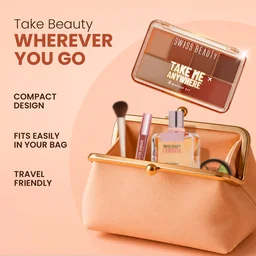 Swiss Beauty Take Me Anywhere Makeup Kit, Beach Vacay 01 | Multi-Use Eyeshadow, Blush & Highlighter Palette | Travel-Friendly Makeup Kit for Women