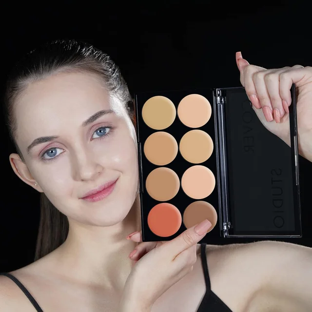 Swiss Beauty Ultra Base Concealer Palette Shade 02| Multi-Use Full Coverage Concealer, Contour & Corrector | Lightweight, Blendable Formula for Flawless, Even-Toned Makeup