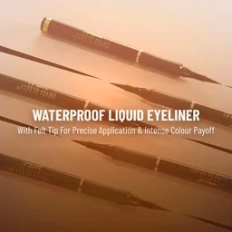 Swiss Beauty Waterproof Bold Felt Tip Pen Eyeliner | Bold, Smudge-Proof Lashes | Quick Drying | Long Lasting | Intense & Precise | For Daily Use | Black, 1.2ml