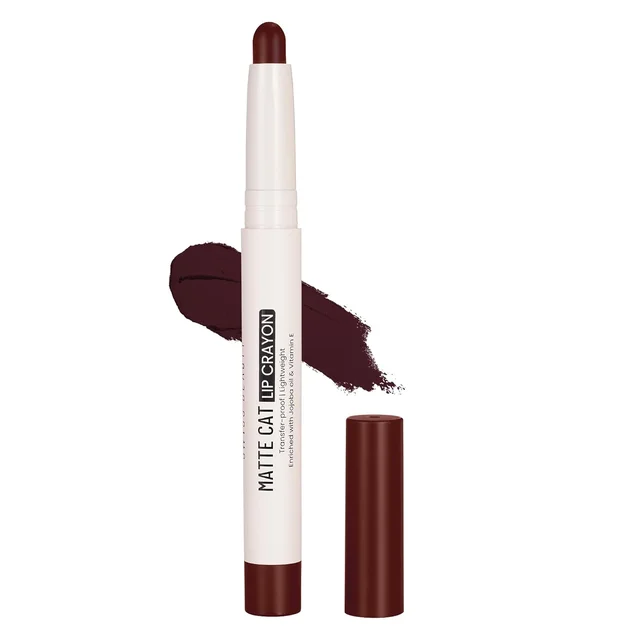 Swiss Beauty Matte Cat Lip Crayons Pack of 2 (26 & 8, Wine Berry & Spiced-Coral) Enriched with Vitamin E & Jojoba Oil Enriched with Vitamin E & Jojoba Oil | Highly Pigmented & Smudge-Proof | Waterproof & 8-Hour Stay