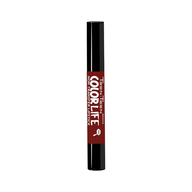 Teen Teen Color Life Nontransferable lipstick 2gm with M14 Rust Red Shade | Matte Crayon Finish | Long lasting & waterproof | Keep Hydrating & Moisturizing