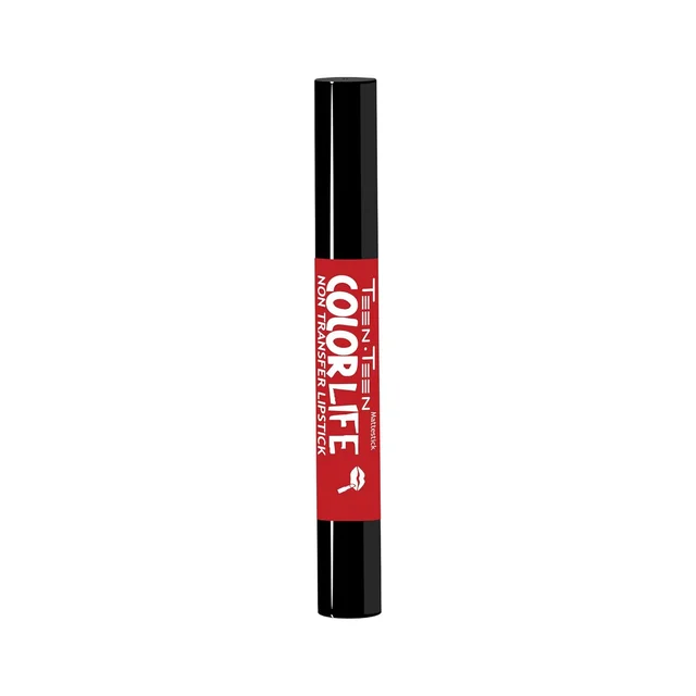 Teen Teen Color Life Nontransferable lipstick 2gm with M16 Ruby Red Shade | Matte Crayon Finish | Long lasting & waterproof | Keep Hydrating & Moisturizing