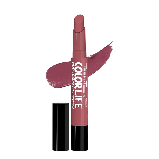 Teen Teen Color Life Nontransferable lipstick 2gm with M31 Love me more Shade| Matte Crayon Finish | Long lasting & waterproof | Keep Hydrating & Moisturizing