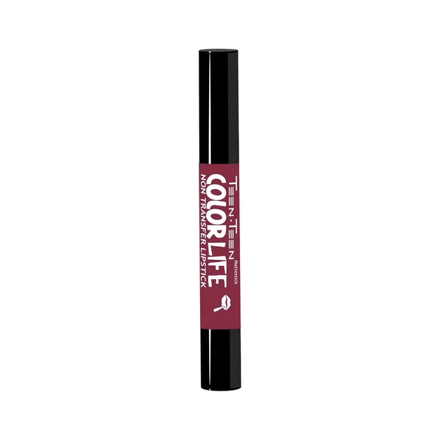 Teen Teen Color Life Nontransferable lipstick 2gm with M28 Pink Violet Shade| Matte Crayon Finish | Long lasting & waterproof | Keep Hydrating & Moisturizing