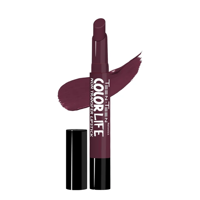 Teen Teen Color Life Nontransferable lipstick 2gm with M25 Wild Rose Shade| Matte Crayon Finish | Long lasting & waterproof | Keep Hydrating & Moisturizing