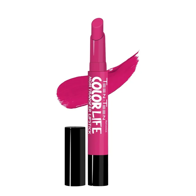 Teen Teen Color Life Nontransferable lipstick 2gm with M26 Magenta Shade| Matte Crayon Finish | Long lasting & waterproof | Keep Hydrating & Moisturizing