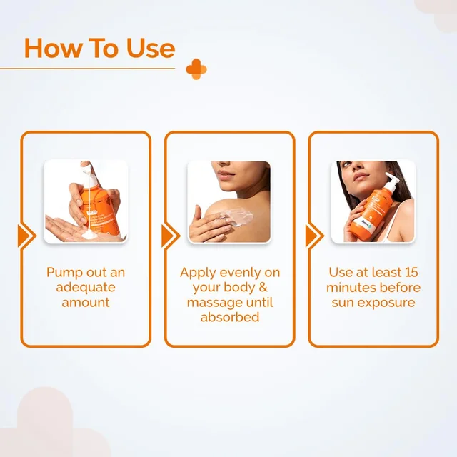 The Derma Co 1% Hyaluronic Moisturizing Sunscreen Body Lotion 200ml SPF 50 PA++++ | 5% Niacinamide & 3% Glycerin | Broad Spectrum UVA/UVB | No White Cast