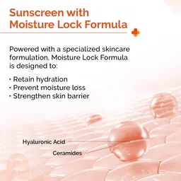 The Derma Co 1% Hyaluronic Sunscreen Hydrating Gel 50g SPF 50 PA++++ | For Dry & Sensitive Skin | No White Cast | UVA/UVB & Blue Light Protection