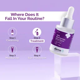 Derma Co The Derma Co 10% Niacinamide Face Serum 30ml | Fades Acne Marks & Dark Spots | Minimizes Pores & Enhances Skin Barrier | Lightweight & Non-Greasy | Toxin-Free | Daily Use Serum | Skin Brightening | for All Skin Types