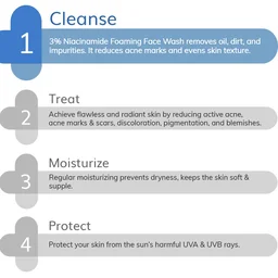 The Derma Co 3% Niacinamide Foaming Face Wash 100ml for Acne Marks | Gentle Foaming Cleanser for Daily Face Care | Helps Cleanse, Refresh & Improve Skin Appearance