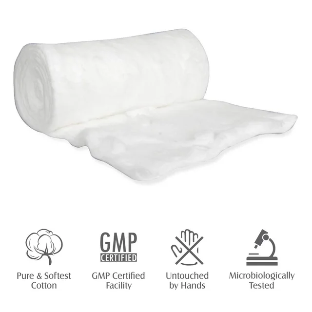Tulips Soft Absorbent Cotton Wool 100g - 3 pack | Gentle & Disposable Cotton Wool for Makeup Removal, Beauty, Baby & Adult Care | Multi-Purpose Use | Soft & Hygienic