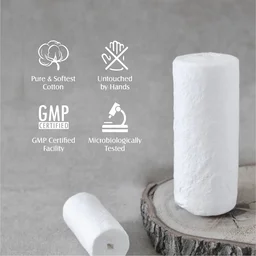 Tulips Soft Absorbent Cotton wool 50g| Gentle & 100% Natural Cotton Wool | Makeup Removal | Beauty, Baby & Adult Care | Multi-Purpose Use | Hygienic & Disposable