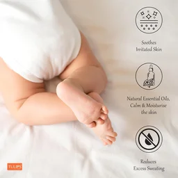 Tulips Ultra Fine Baby Powder 200g | Soft & Gentle for Baby Delicate Skin