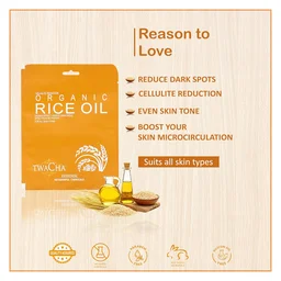 Twacha Organic Rice Oil Facial Kit | Removes Dark Patches & Hyper-pigmentation | Skin Lightening & Glow Boost | Suits All Skin Types | Unisex 6-Step Home Facial
