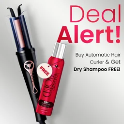 Make me Bold Urban Yog MakeMeeBold Automatic Hair Curler with Two-Way Rotation | 4 Heat Settings, Anti-Scald Design | Ceramic Barrel, Fast 10-15 Min Styling | Tangle-Free Curling Iron for Women