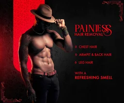 Urbangabru Casanova Men Hair Removal Spray 200ml | Fast 3-5 Min Painless Body Hair Removal | Suitable for Chest, Back, Legs & Underarms