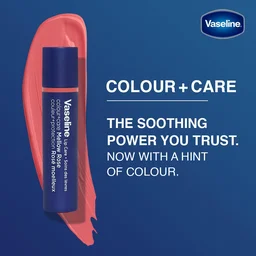 Vaseline Lip Care 3g Colour+Care Mellow Rose Tinted Lip Balm Stick with Manuka Honey | Up to 24Hr* Moisturization | Soft, Smooth & Naturally Rosy-Looking Lips