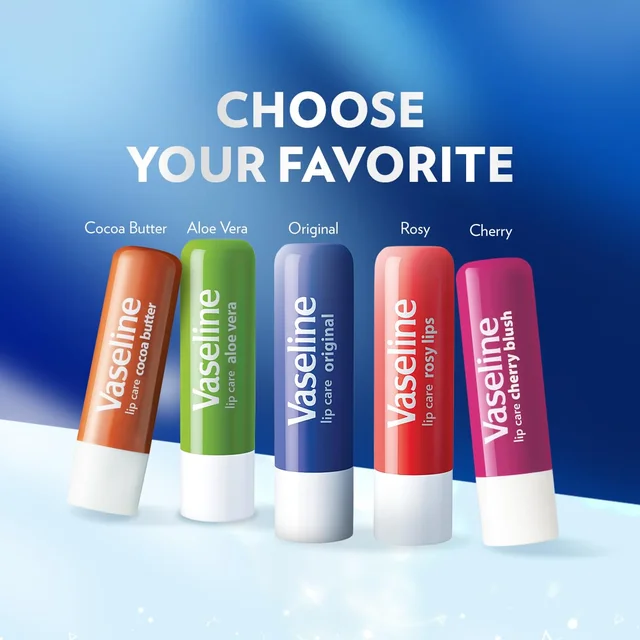Vaseline Lip Care Original Lip Balm Stick 4.8g with Petroleum Jelly & Vitamin E | Up to 48Hr Moisturization | Helps Keep Lips Soft, Smooth & Hydrated