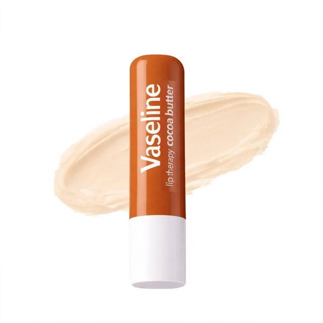 Vaseline Lip Care Cocoa Butter Lip Balm Stick 4.8g | Up to 48Hr Moisturization | With Cocoa & Shea Butter | Made in South Korea | Daily Lip Care for Soft, Smooth Lips