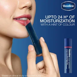 Vaseline Lip Care Colour+Care Blooming Pink Tinted Lip Balm Stick 3g with Manuka Honey | Up to 24Hr* Moisturization | Soft, Smooth & Pink-Tinted Lips