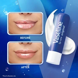 Vaseline Lip Care Original Lip Balm Stick 4.8g with Petroleum Jelly & Vitamin E | Up to 48Hr Moisturization | Helps Keep Lips Soft, Smooth & Hydrated