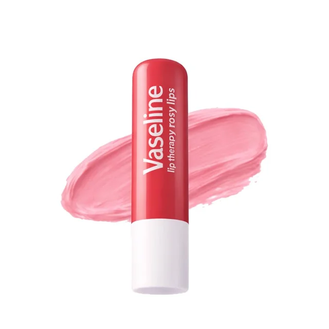 Vaseline Lip Care Rosy Lips Tinted Lip Balm Stick 4.8g | Up to 48Hr Moisturization | With Almond Oil & Rose Extract | Made in South Korea