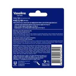 Vaseline Lip Care Rosy Lips Tinted Lip Balm Stick 4.8g | Up to 48Hr Moisturization | With Almond Oil & Rose Extract | Made in South Korea