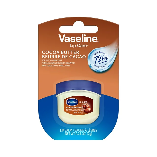 Vaseline Lip Therapy Cocoa Butter Lip Balm 7g | Nourishing Balm for Soft, Glowing Lips | 72Hr Moisturization | Cocoa Butter Fragrance