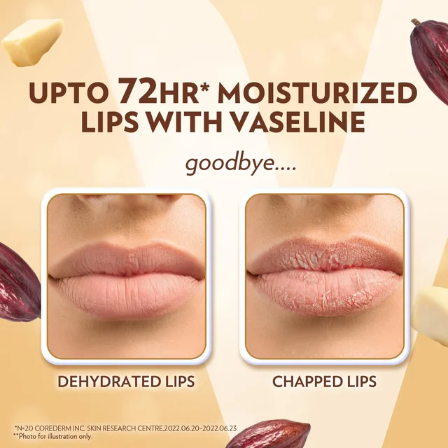 Vaseline Lip Therapy Cocoa Butter Lip Balm 7g | Nourishing Balm for Soft, Glowing Lips | 72Hr Moisturization | Cocoa Butter Fragrance