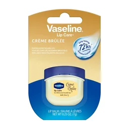 Vaseline Lip Therapy Creme Brulee Lip Balm 7g | Flavoured Balm for Smooth, Kissable Lips | Up to 72Hr Moisturization | Sweet Dessert Fragrance