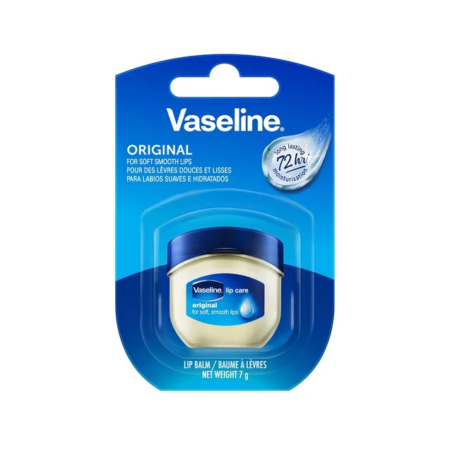 Vaseline Lip Therapy Original Lip Balm 7g | Classic Balm for Soft & Smooth Lips | Up to 72Hr Moisturization | Original Neutral Fragrance | Daily Lip Care