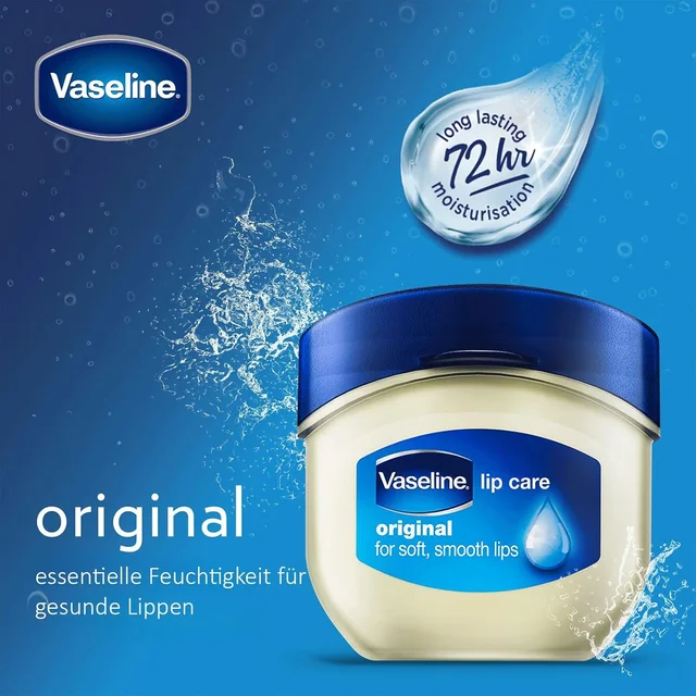 Vaseline Lip Therapy Original Lip Balm 7g | Classic Balm for Soft & Smooth Lips | Up to 72Hr Moisturization | Original Neutral Fragrance | Daily Lip Care